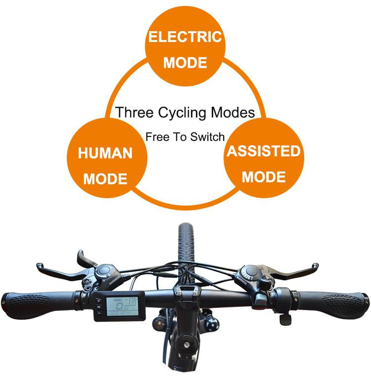 26inch electric mountain bicycle 48V Anti-theft chassis hidden lithium battery Front rear Suspension ebike 25km/h pas rang 60km