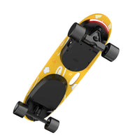 Electric skateboard Self Balancing 4 wheels Skateboard with voice broadcast and music Function Solid Maple Leaf Board Max Speed 15km for Adults Teens
