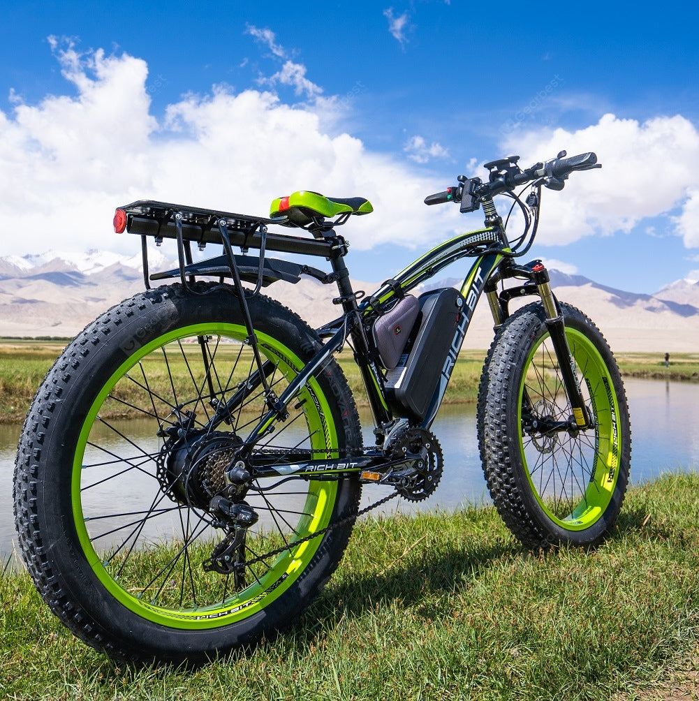 RICH BIT RT-022 Ebike  48V  17Ah Li-battery 4.0 In Fat  Tire Bicycle Snow Electric Bike Mountain Accelerator Throttl
