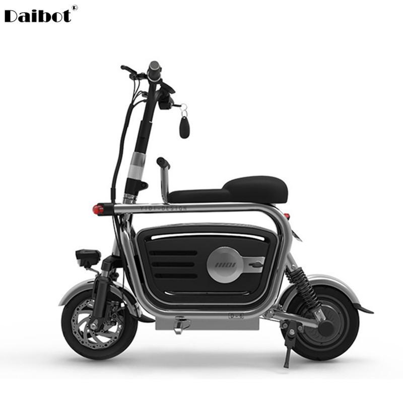 Electric Folding Bicycle Two Wheels Electric Bicycles Electric Scooter For Girls/Ladies With Seat/Pet Basket 48V 80KM 40KM/H