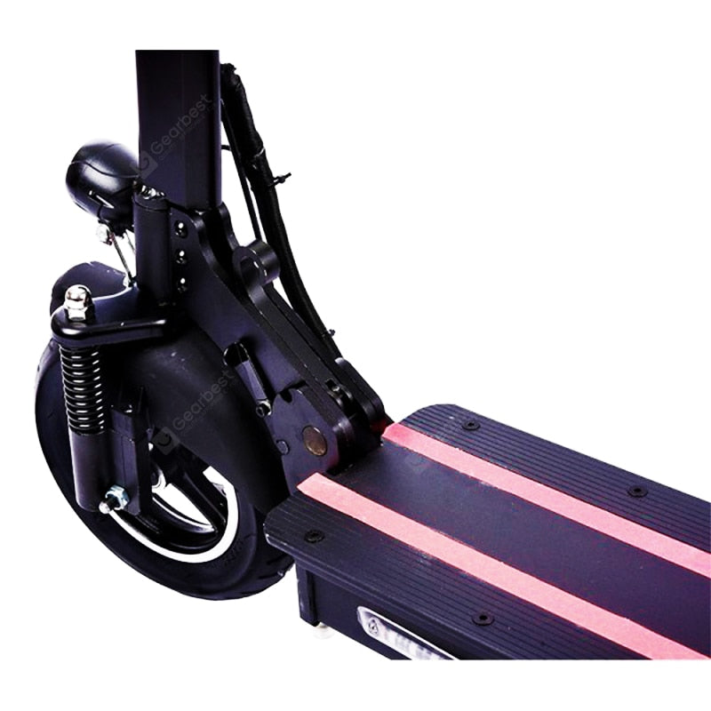 Lamtwheel 1200W Electric Scooter - Range 40-50Km/Hy 40-50Km With Off-road Tires - Foldable - With Seat-48V/22Ah Bla