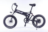 Smlro M6 20inch Folding Front And Rear Suspension Electric Bike 48V 350W 10AN Removable Lithium-Ion Battery E-Bike Fat Tire Electric Bicycle - Black Purple 20 inch