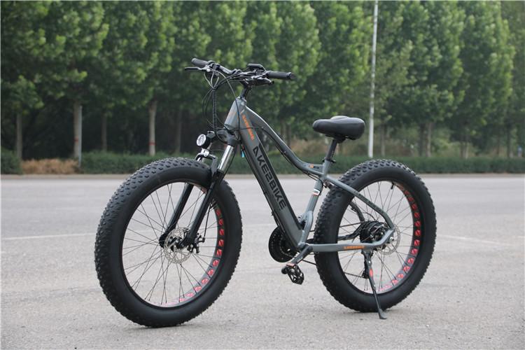 26inch electric mountain bicycle 48V500W fat ebike 4.0 snow tire electric bike Beach snow e-bike