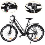 New 26inch Women Outdoor 250W High Speed Electric Mountain Bike E-Bike