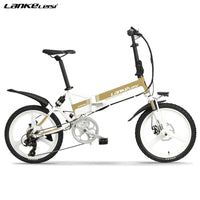 China Manufacturer CE 20" PAS folding Electric Bicycle with Removable 48V 10AH L G Lithium Battery