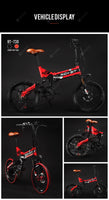 RICH BIT RT-730 48V 8Ah lithium battery Popular Full Suspension Electric Folding Bicycle New Smart LCD Screen 5 Level Pedal Assist