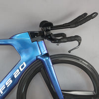 New Style 700C Road Carbon PF46 Time Trial TT Bike/Bicycle Frame with DI2 compatible Blue glossy painting