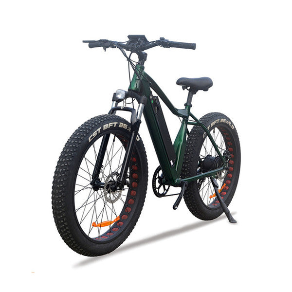 VTUVIA 26 * 4.0'' Fat tire Mountain Electric bicycle 36V Li-ion battery 350W Brushless Motor E Bike 50km Long Distance Ebike