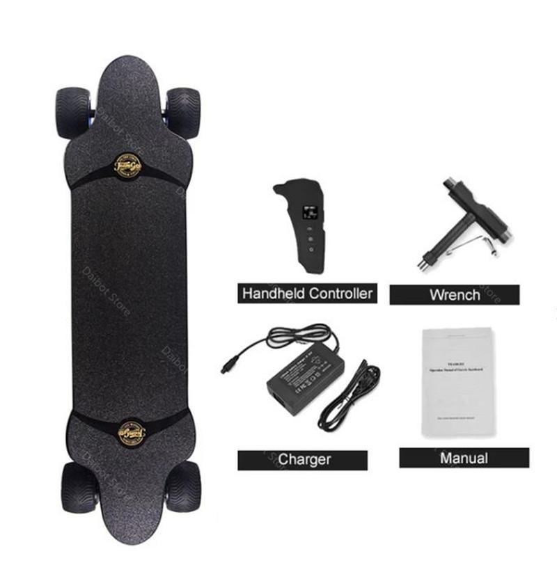 New Electric Scooter Off Road 4 Wheels Electric Scooters Double Drive H20T 36V Four Wheel Electric Skateboard With Rubber Wheels