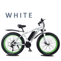 Electric bicycle 26 inch power mountain bike aluminum alloy variable speed snowmobile coarse tire adult car