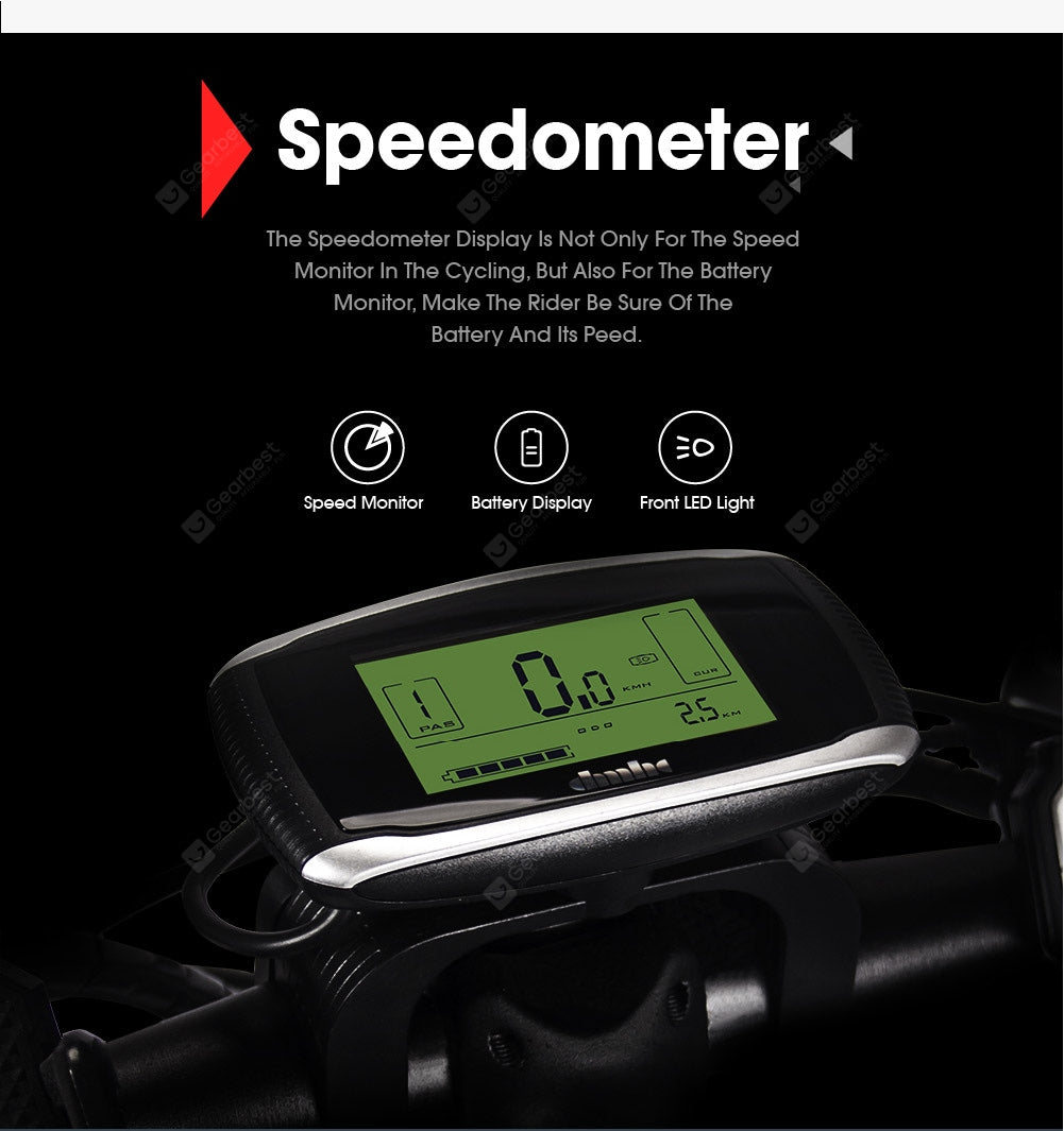 RICH BIT RT-860 26 Inch Electric Folding Bike with Removable Large Capacity Lithium-Ion Battery 36V 250W Electric BikeSmart LCD Meter 27 Speed