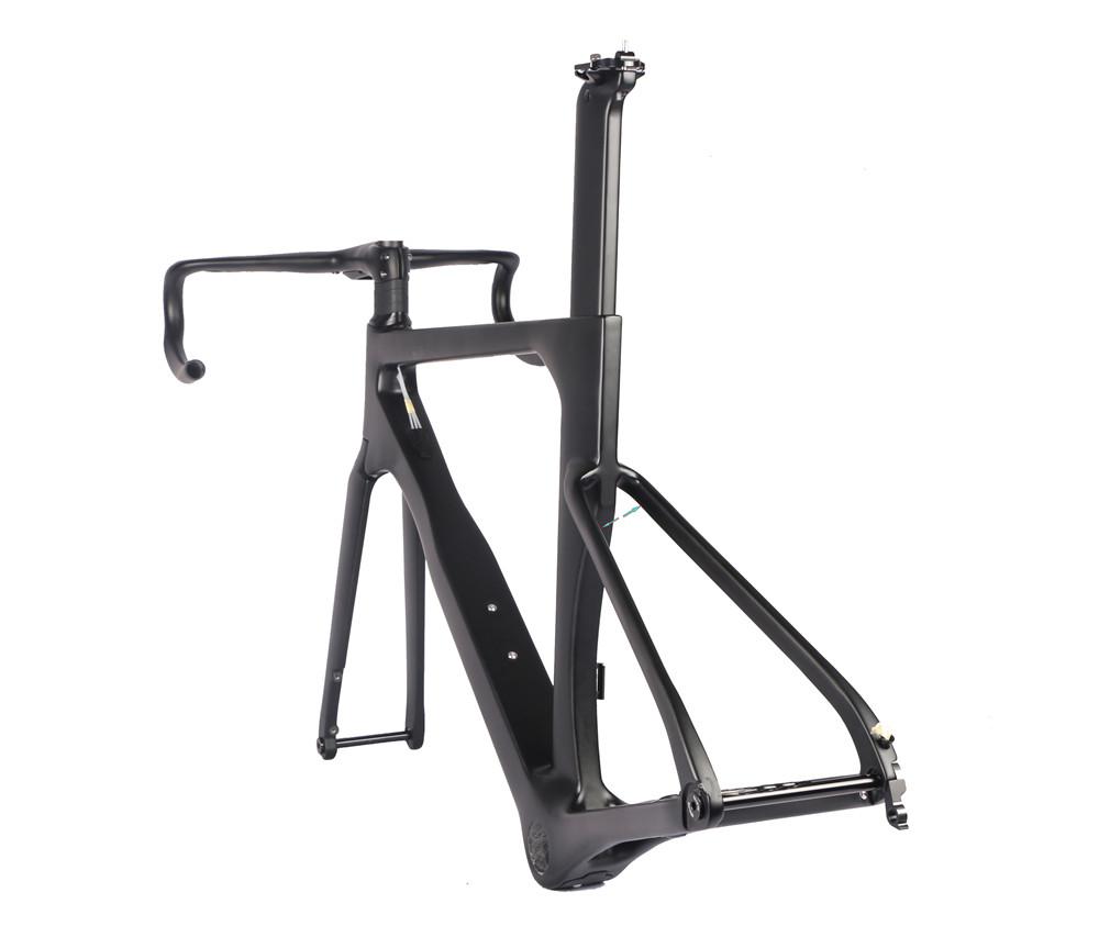 2020 Model AERO SIX Carbon Disc Road Frame disc brake bicycle frame fork seatpost with 5D carbon handlebar