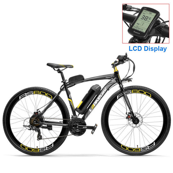 RS600 Powerful Electric Bike, 36V 20A Battery Ebike,700C Road Bicycle, Both Disc Brake, Aluminum Alloy Frame, Mountain Bike