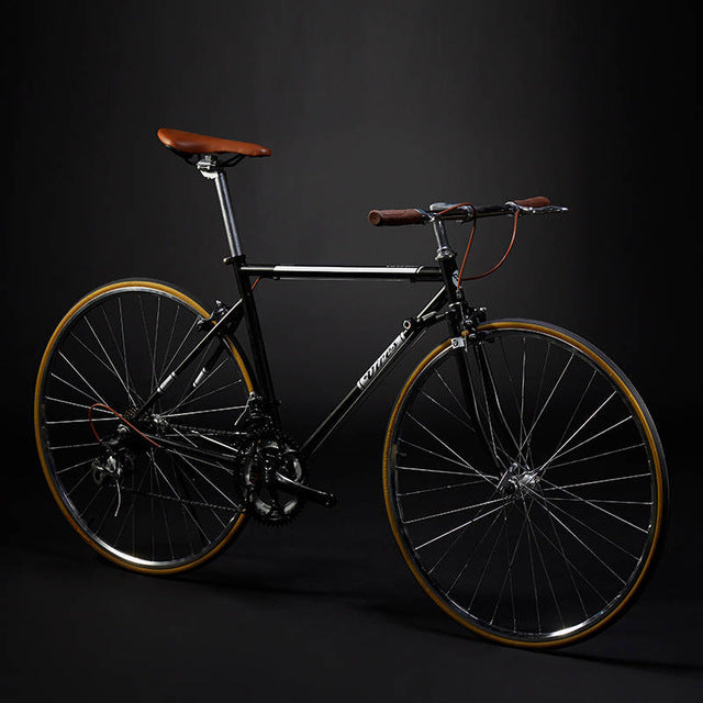 New Retro Road Bicycle Carbon Steel Frame 700CC Wheel SHIMAN0 14 Speed Dual V Brake Bike Outdoor Racing Cycling Bicicleta