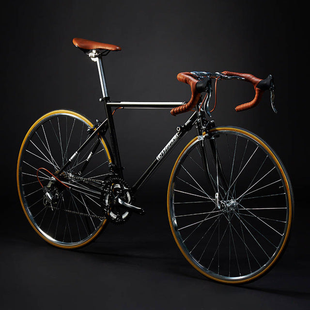 New Retro Road Bicycle Carbon Steel Frame 700CC Wheel SHIMAN0 14 Speed Dual V Brake Bike Outdoor Racing Cycling Bicicleta