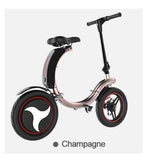 In Stock ! Free Shipping ! New Fashion High Quality Mini Foldable Electric Bicycle 7.8Ah Battery 14inch Electric Bike Long Range 35KM