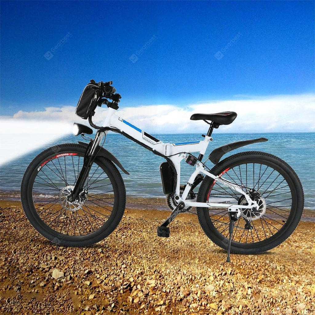 Ancheer 26inch 36V Foldable Electric Power Mountain Bicycle with Lithium-Ion Battery