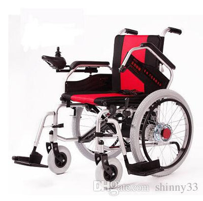 Electric wheelchair disabled elderly old man walking vehicle Portable folding wheelchair brake