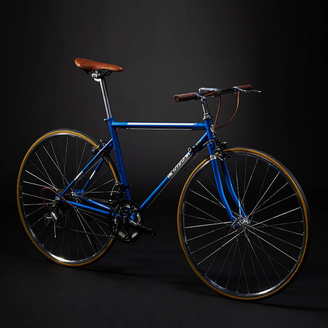 New Retro Road Bicycle Carbon Steel Frame 700CC Wheel SHIMAN0 14 Speed Dual V Brake Bike Outdoor Racing Cycling Bicicleta