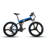 wholesale XT750 Foldable Smart Electric Mountain Bike Full Suspenion 250 Watt 36V 12.8A In Battery 17 *26 inch 27 Speed Bike