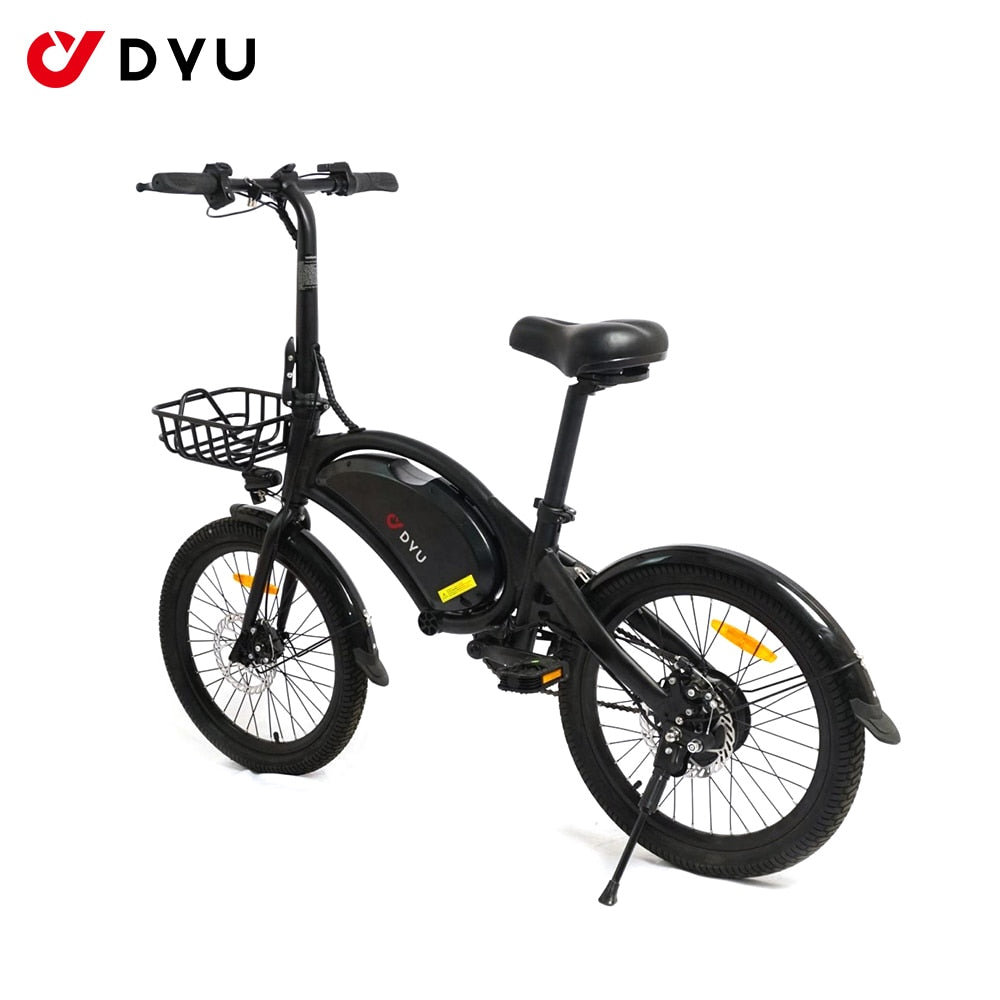 CAMORO DYU D20 EU Stock 20 Inch Fat Tire Folding Electric Moped Bike 36V 240W 25KM/H Bicycle Ebike Europe Warehouse
