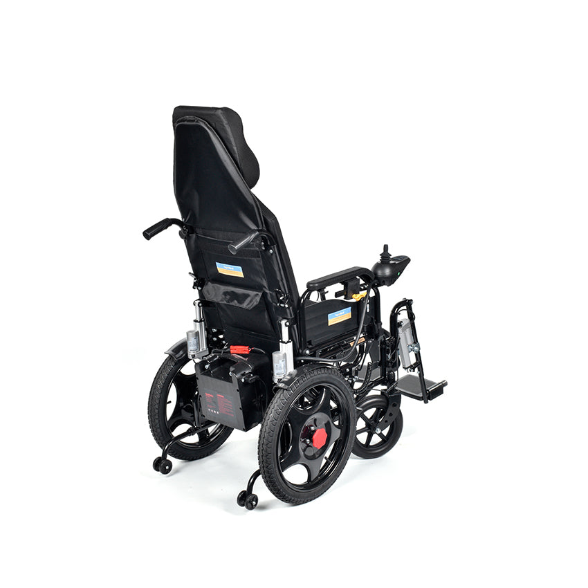 comfort elderly automatic folding light aluminium  reclining electric wheelchair