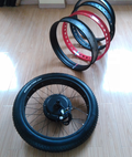 Red wheel 1000w Fat Tire Kit Conversion kits