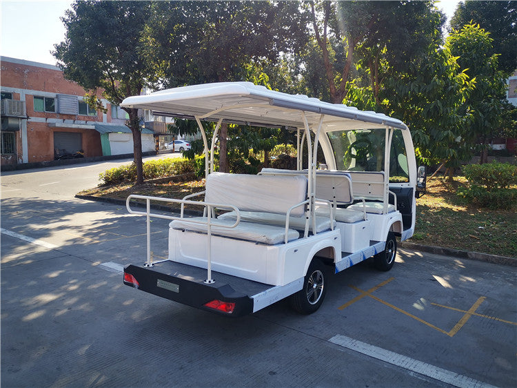 11 seats four-wheel electric sightseeing car for wholesales