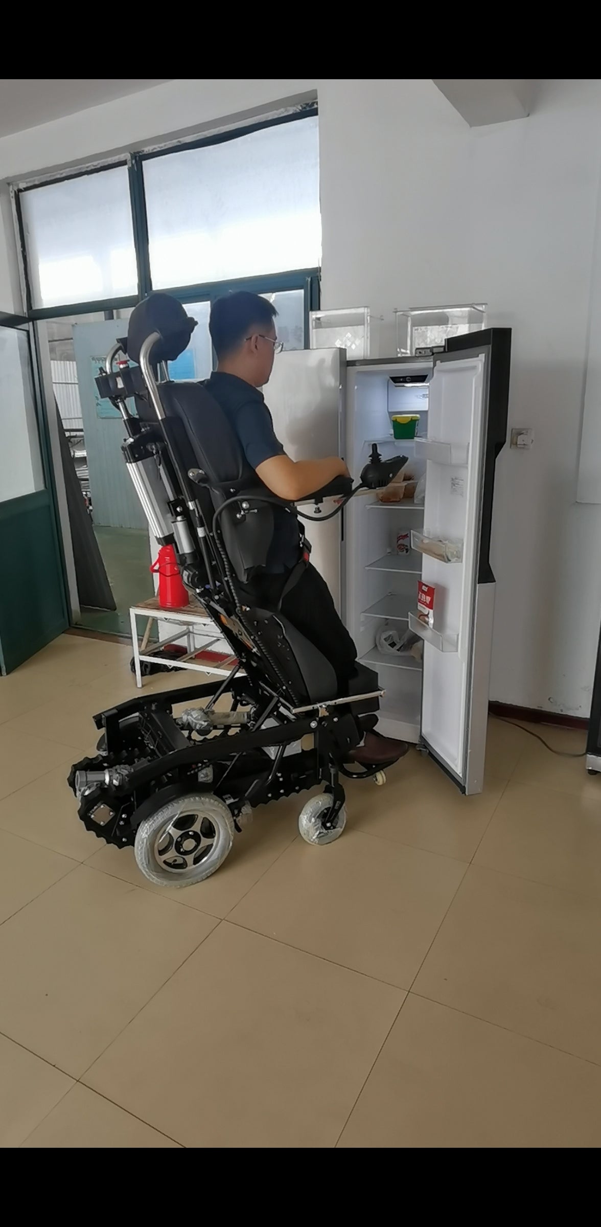 Wheelchair Frame Standing Type Lying Flat Electric Climbing Stair Climbing Wheelchair For Disabled Steel
