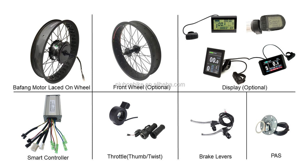 Bafang BBS02 48V 750W ebike conversion kit with optionnal downtube battery