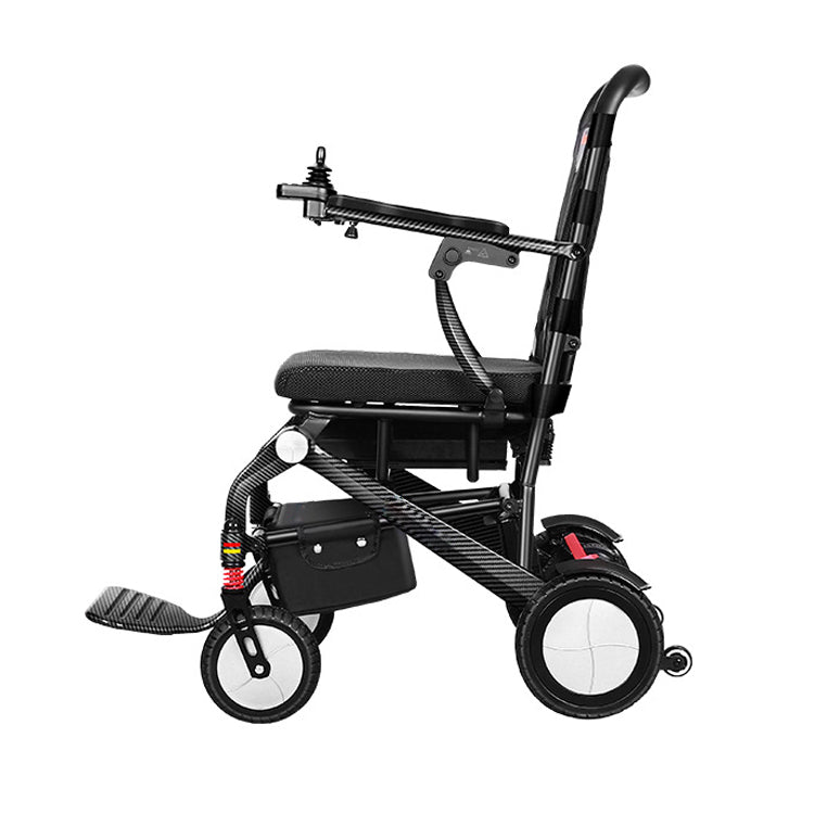 New Design Self-locking Brake Wheelchair Folding Ultralight Carbon Fiber Electric Wheelchair