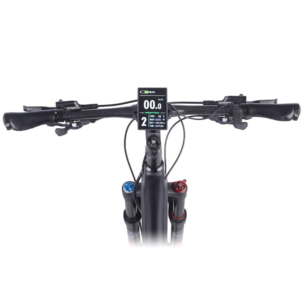 Shengmilo M50 250W Carbon Fiber Electric Mountain Bike with Brushless Motor and Shimano 27-Speed Derailleur - 27.5 Inch Racing Ebike with Power-Assisted Sensor System