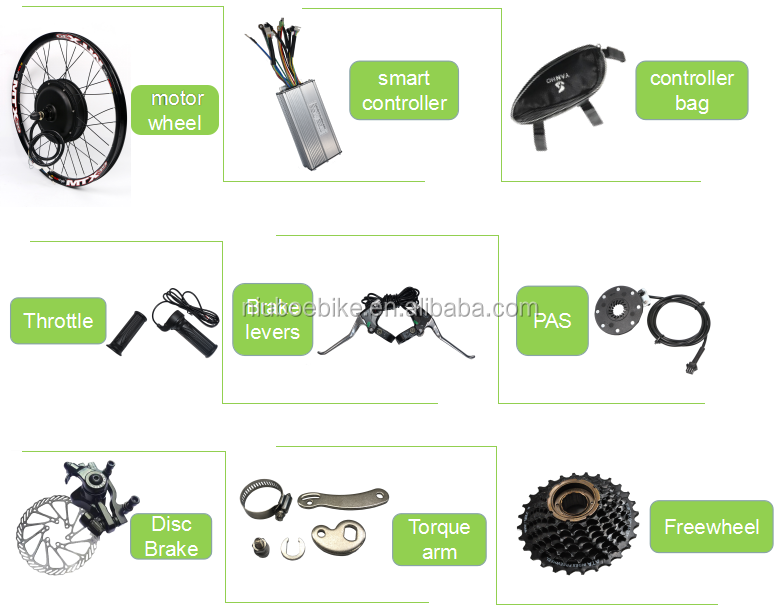 Ebike 48v 1500w fat snow wheel rear hub motor conversion kit for building electric bicycle