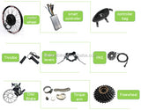 Ebike 48v 1500w fat snow wheel rear hub motor conversion kit for building electric bicycle