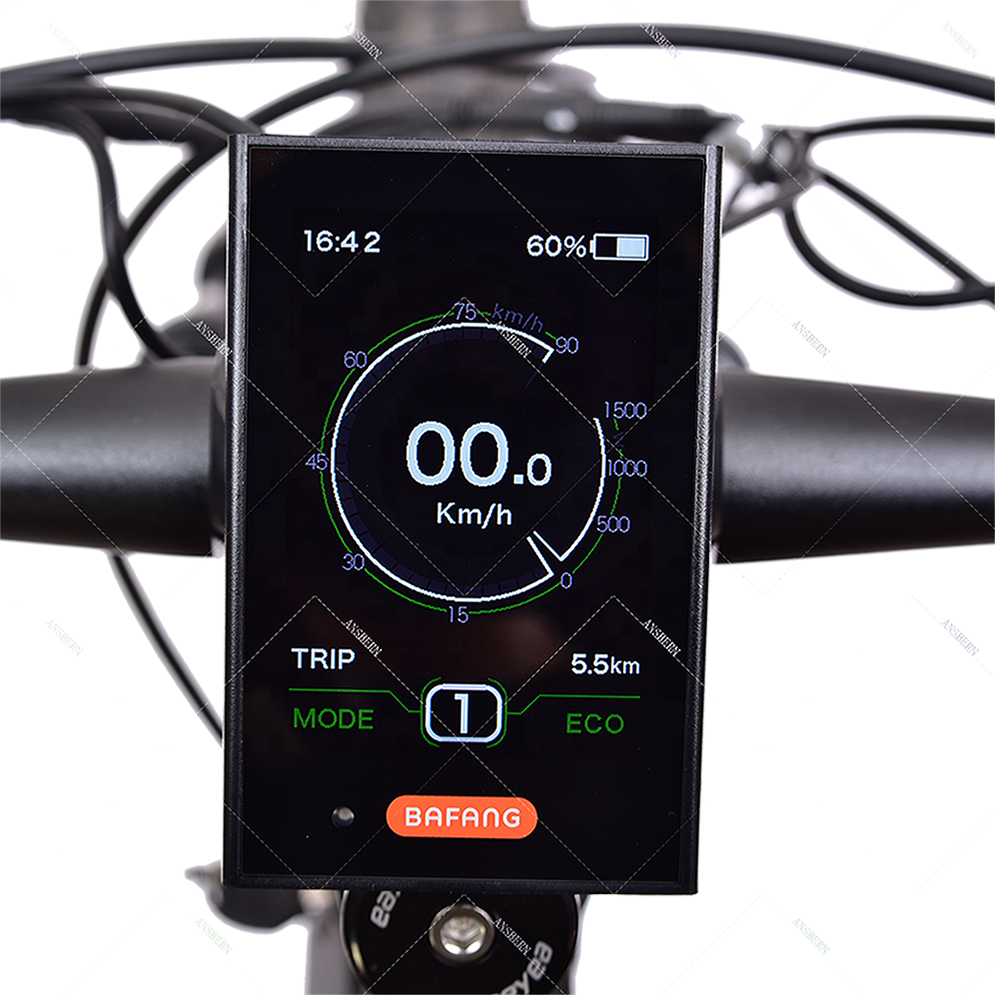 New Design China Ansbern Full Suspension 48V 1000W Mid Drive Bafang G510 Electric Mountain Bike