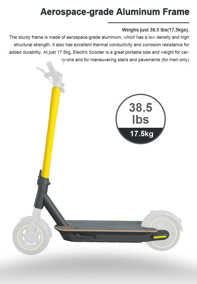 Fast Adult 10 Inch Two Tires Folding E Scooter 500W 10 Ah Battery Lights Scooter Electrique For Adult
