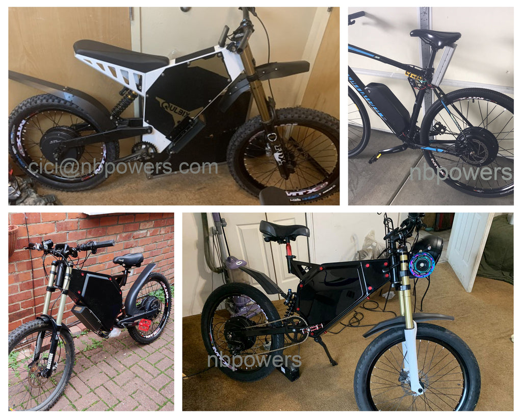 72v 3000w 26"27.5"700c 28"29"electric Bike Conversion Kit with Pedal Assistant Sensor With 72v 20Ah triangle battery