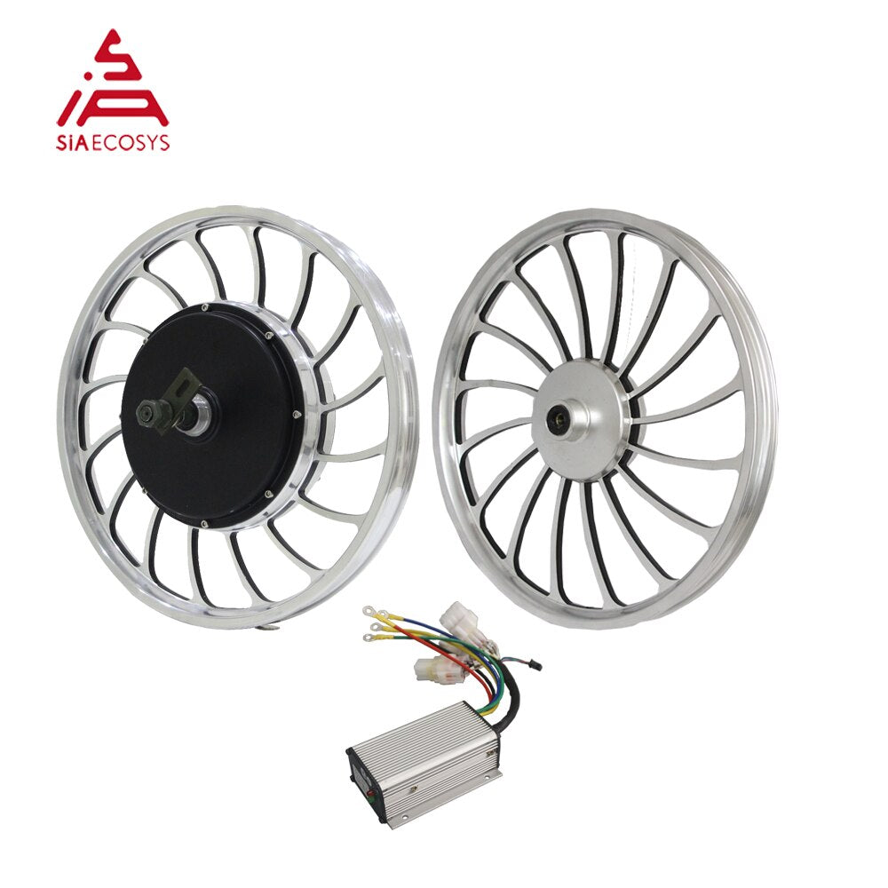 QSMOTOR 20X2.125inch 1000W 205 V2 Electric Bike Cast Wheel Hub Motor With KLS4812S For Electric Bicycles Solar Tricycle