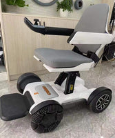 Amazon High-end Aluminum Alloy Lightweight Portable Electric Electric Reclining Electric Wheelchair