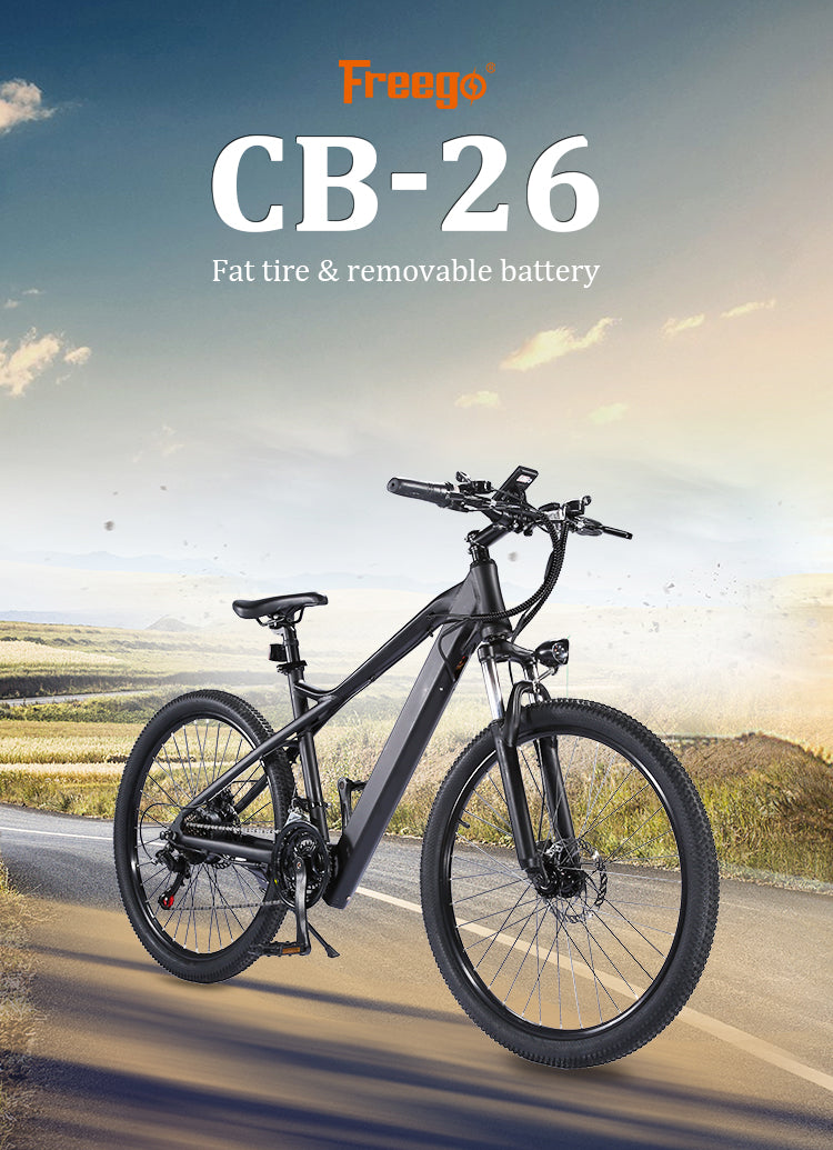 Poland Warehouse 26" E bike 500W Motor Electric City Bike 48V 7.5Ah Battery Electric City Bicycle with Hidden Battery