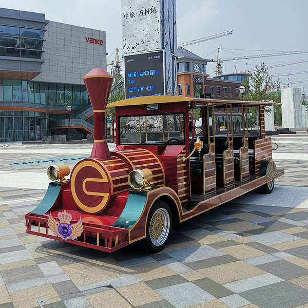 new design electric sightseeing shuttle bus with train