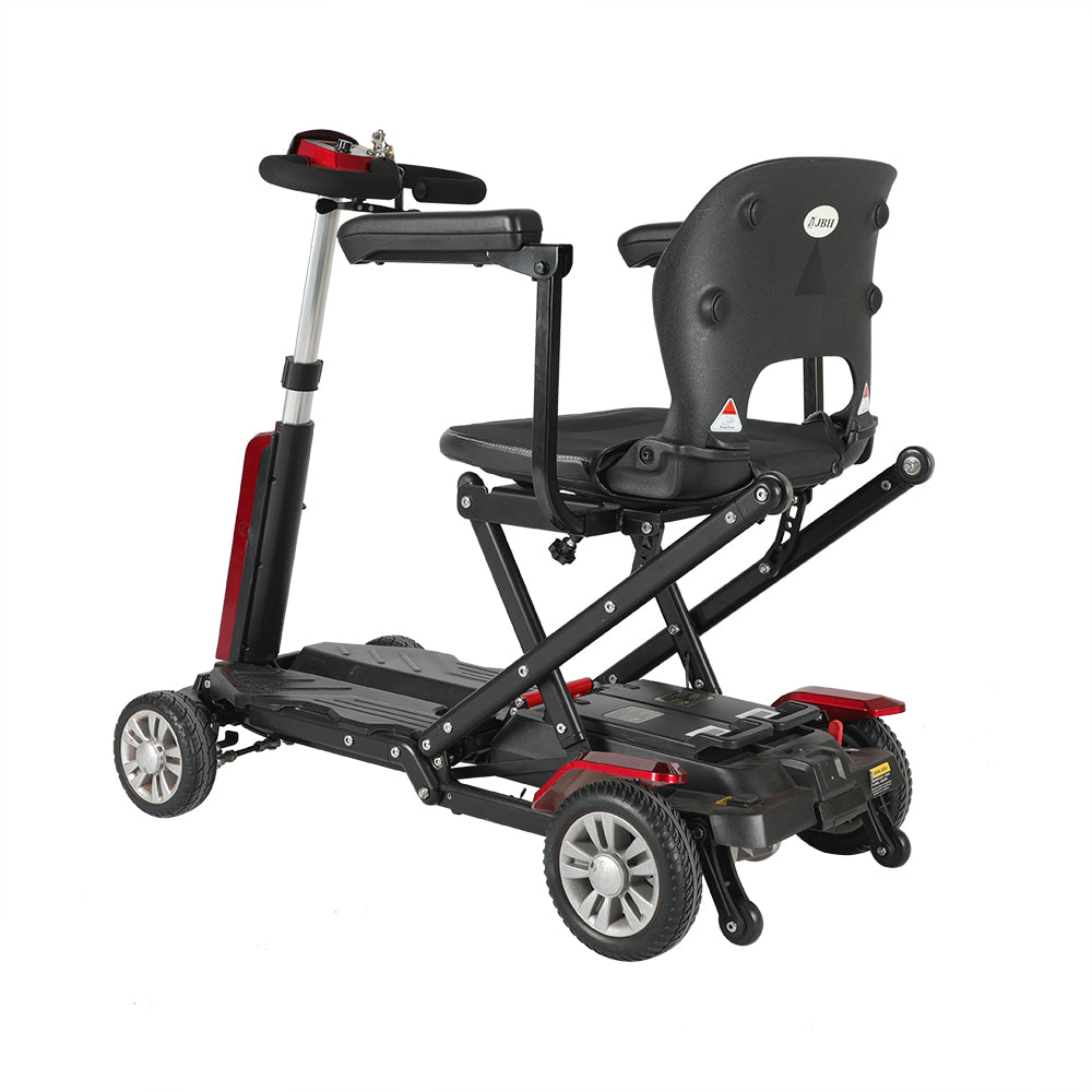 4 wheel folding fully enclosed remote control mobility scooter outdoor lithium battery electric mobility scooter for elderly