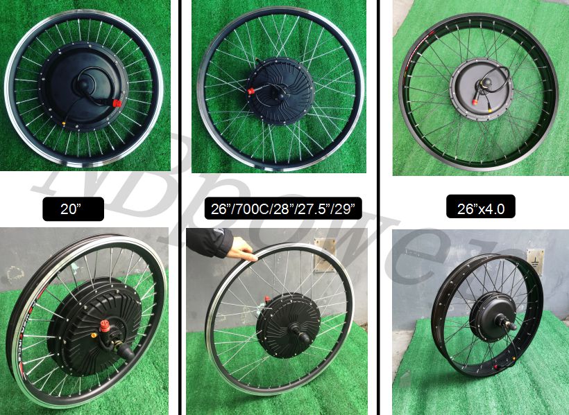 26inch 27.5inch 48V1000W smart controller built in motor ebike conversion kit with battery optional