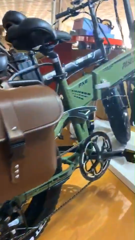 Electric folding bike 20" Fat Bear 8 speed gear 100 miles Ebike 750w Fat Tire foldable Bicycle 14Ah Battery Recharge