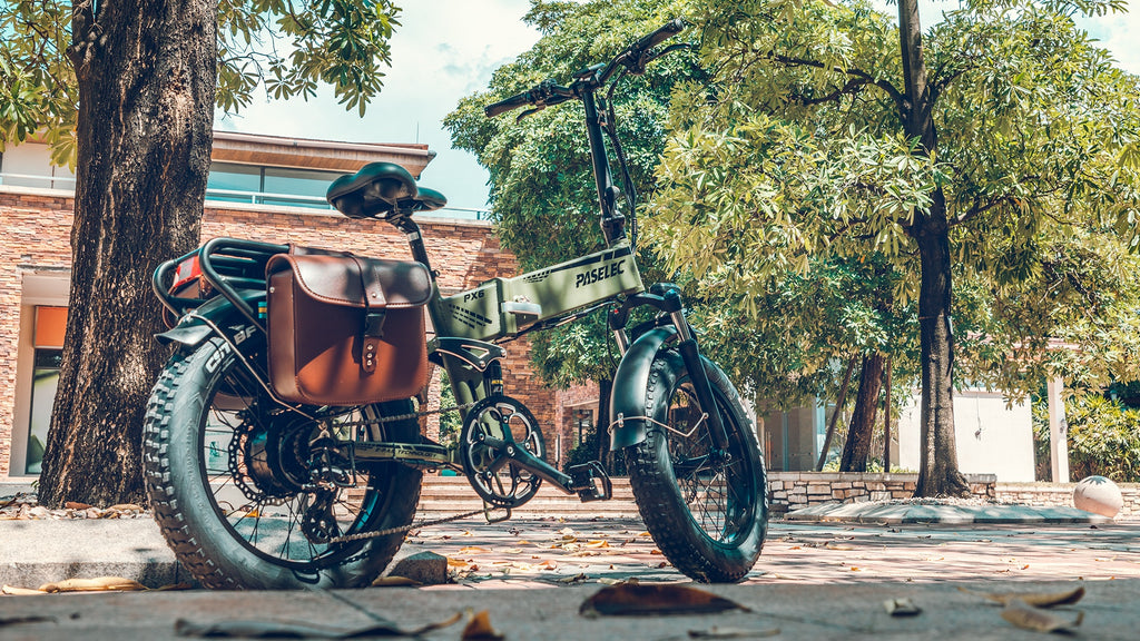 Electric folding bike 20" Fat Bear 8 speed gear 100 miles Ebike 750w Fat Tire foldable Bicycle 14Ah Battery Recharge