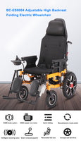 Medical High Backrest Folding Electric Wheelchair Cheap Price Power Wheelchair