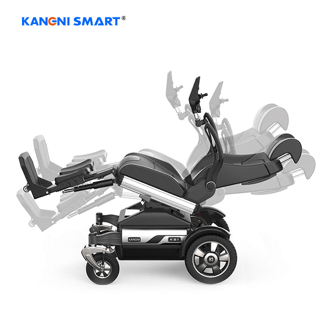 K101N  Full Function Power Wheelchair for Elderly and Disable Dual Drive Mode with Seat Rotation