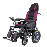 Steel Handicapped Wheelchair High Backrest Folding Electric Wheelchair for Disabled