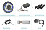 high speed electric bike conversion kit 72V 5000w electric motorcycle QS 205 50H V3 hub motor