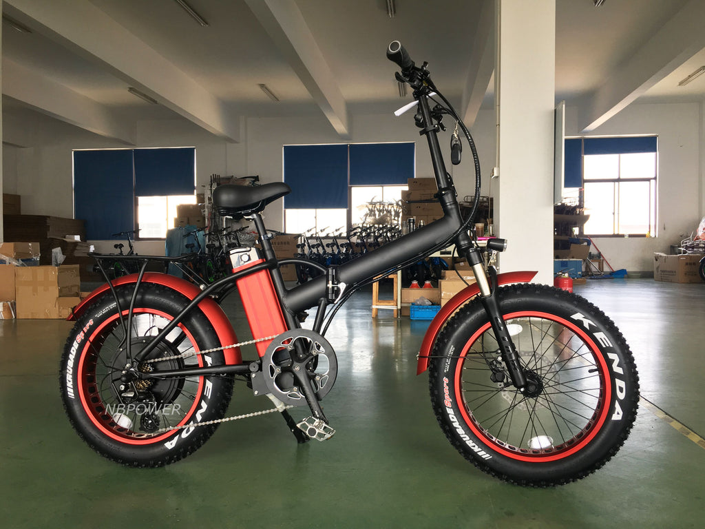48v1000W 20''x4.0 Snow Beach bicycle fat tire foldable fat electric bike with 48V13AH Lithium Battery for Adult
